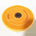 abrasive yellow leather muslin cotton cloth buffing wheel